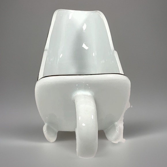 Tienshan Deck Halls Sleigh Gravy Boat Christmas Candy Dish Poinsettia 10"Lx3.75" - Picture 8 of 12